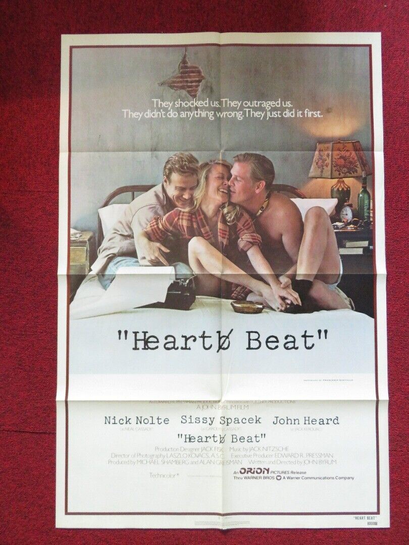 HEART BEAT FOLDED US ONE SHEET POSTER NICK NOLTE SISSY SPACEK 1980 - Rendezvous Cinema