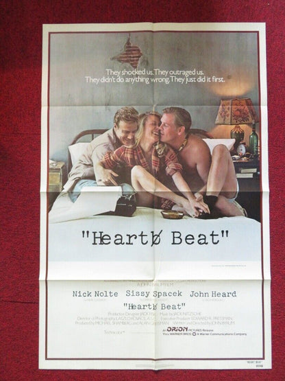 HEART BEAT FOLDED US ONE SHEET POSTER NICK NOLTE SISSY SPACEK 1980 - Rendezvous Cinema