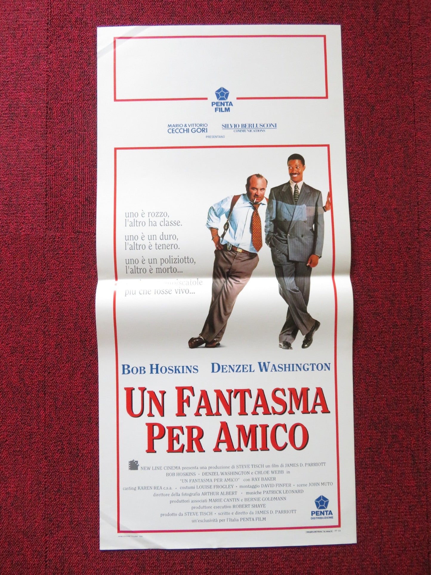 HEART CONDITION ITALIAN LOCANDINA POSTER BOB HOSKINS DENZEL WASHINGTON 1990 Rendezvous Cinema Movie posters