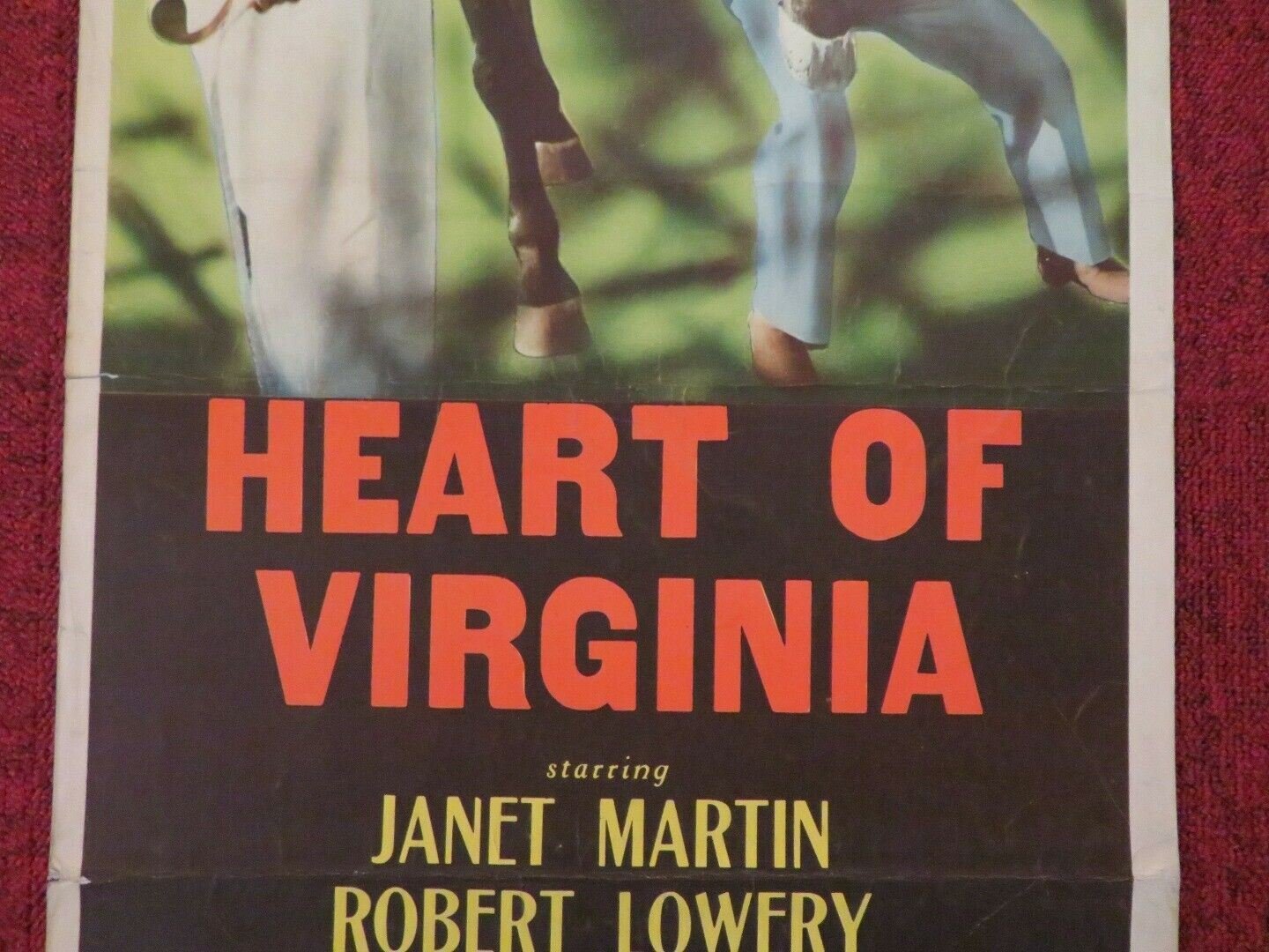 HEART OF VIRGINIA US INSERT (14"x 36") POSTER JANET MARTIN ROBERT LOWERY 1948 Movie posters