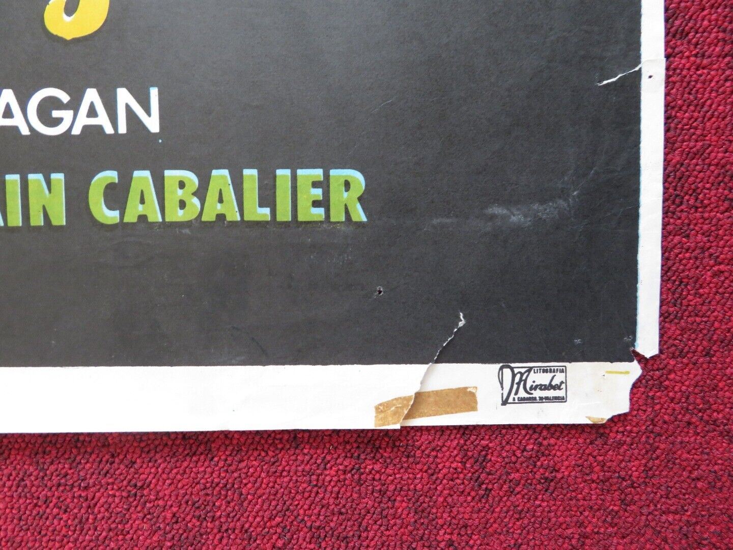 HEARTBEAT SPANISH ROLLED POSTER CATHERINE DENEUVE MICHEL PICCOLI 1968 Movie posters