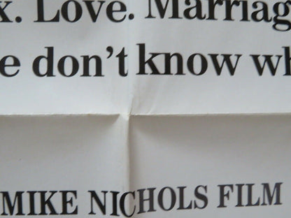 HEARTBURN FOLDED US ONE SHEET POSTER STREEP NICHOLSON 1986 Movie posters