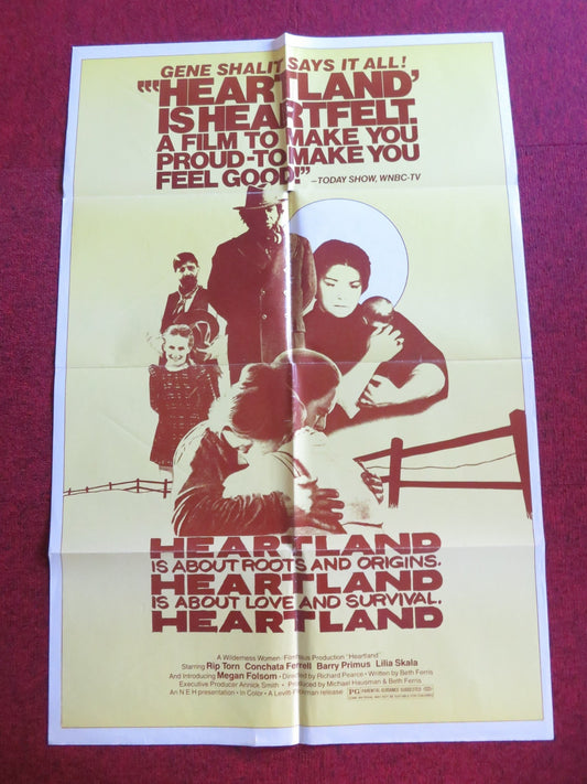 HEARTLAND FOLDED US ONE SHEET POSTER RIP TORN CONCHATA FERRELL 1979 Rendezvous Cinema Movie posters