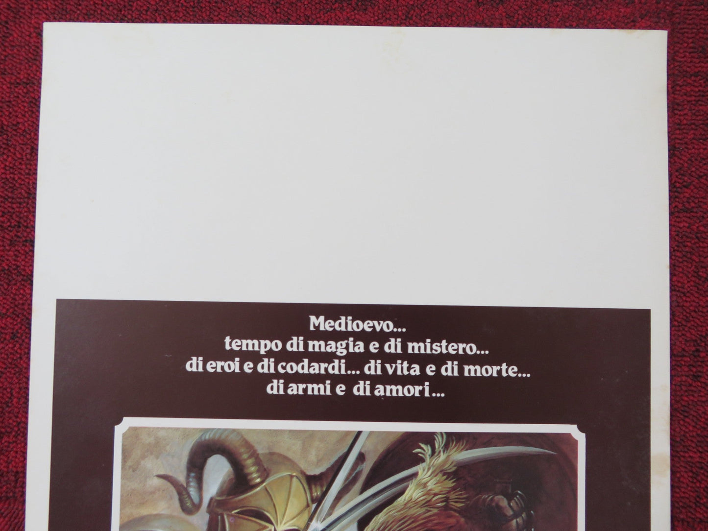 HEARTS AND ARMOUR ITALIAN LOCANDINA POSTER ZEUDI ARAYA BARBARA DE ROSSI 1984 Rendezvous Cinema Movie posters