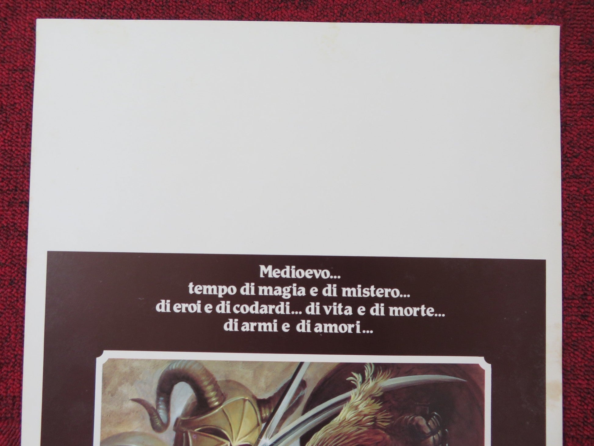 HEARTS AND ARMOUR ITALIAN LOCANDINA POSTER ZEUDI ARAYA BARBARA DE ROSSI 1984 Rendezvous Cinema Movie posters