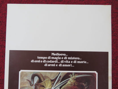 HEARTS AND ARMOUR ITALIAN LOCANDINA POSTER ZEUDI ARAYA BARBARA DE ROSSI 1984 Rendezvous Cinema Movie posters