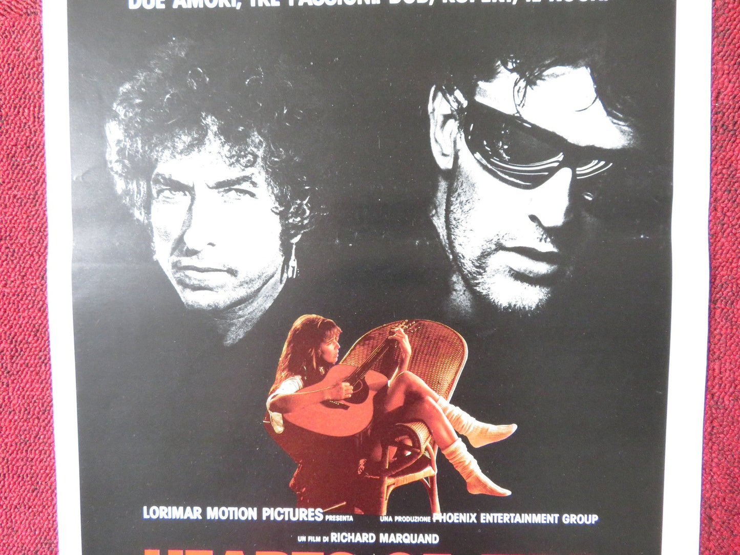 HEARTS OF FIRE ITALIAN LOCANDINA POSTER BOB DYLAN RUPERT EVERETT 1987 Rendezvous Cinema Movie posters