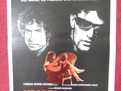 HEARTS OF FIRE ITALIAN LOCANDINA POSTER BOB DYLAN RUPERT EVERETT 1987 Rendezvous Cinema Movie posters