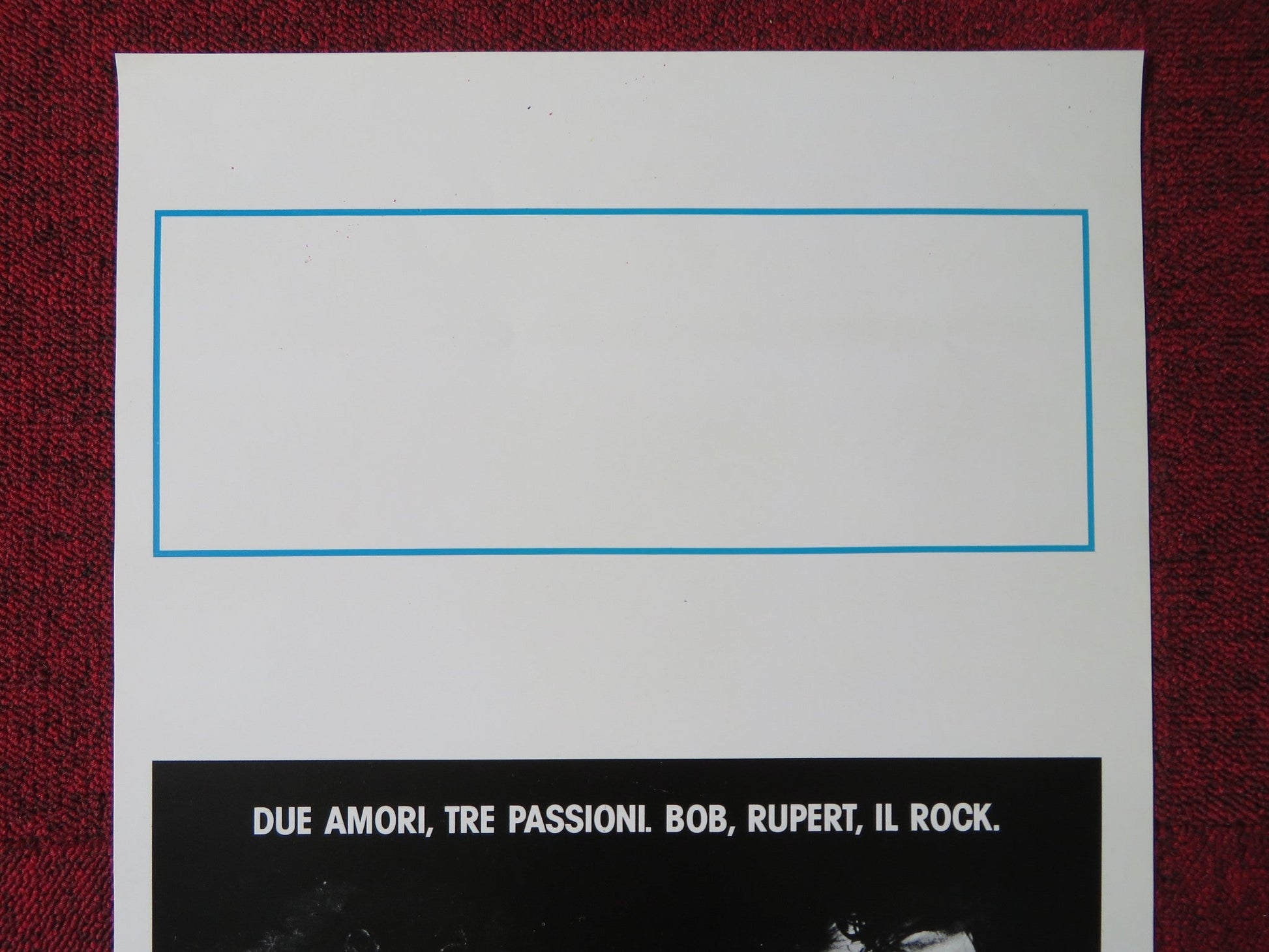 HEARTS OF FIRE ITALIAN LOCANDINA POSTER BOB DYLAN RUPERT EVERETT 1987 Rendezvous Cinema Movie posters