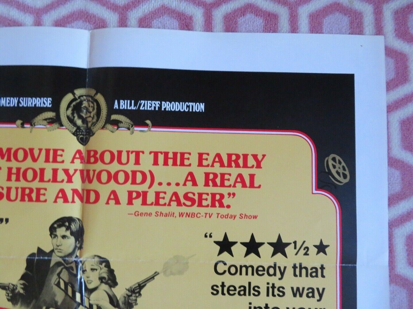 HEARTS OF THE WEST FOLDED US ONE SHEET POSTER JEFF BRIDGES ANDY GRIFFITH 1975 Movie posters