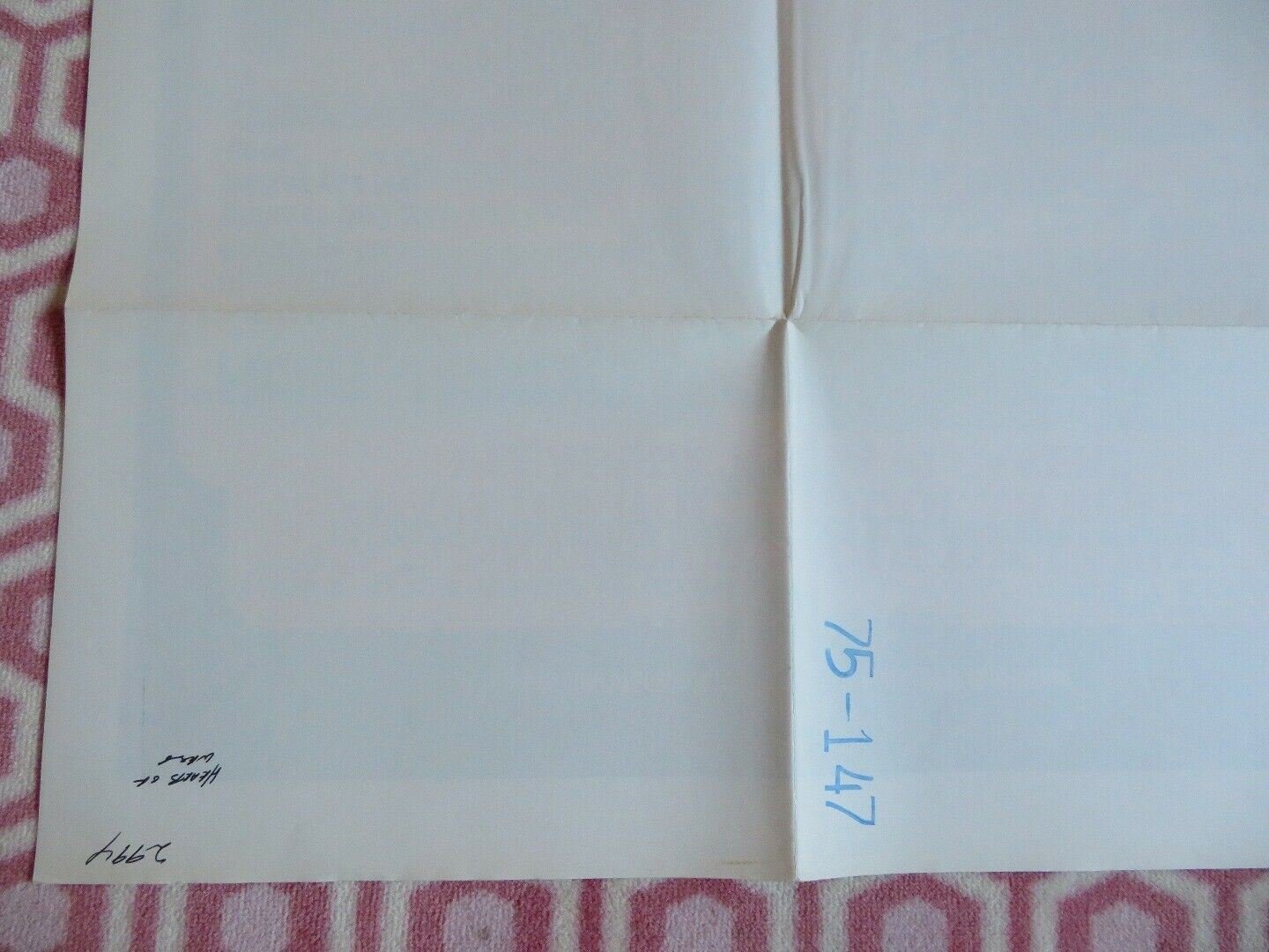 HEARTS OF THE WEST FOLDED US ONE SHEET POSTER JEFF BRIDGES ANDY GRIFFITH 1975 Movie posters