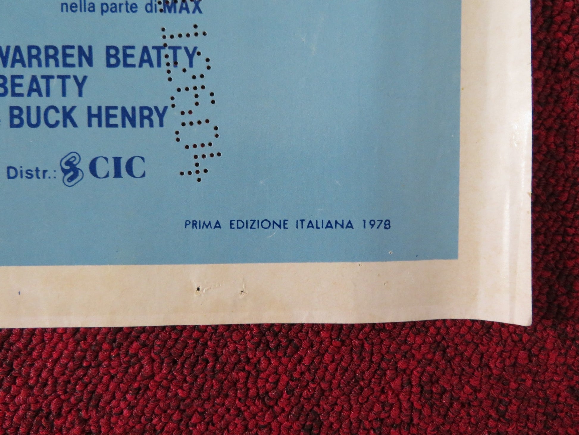 HEAVEN CAN WAIT - A ITALIAN FOTOBUSTA POSTER WARREN BEATTY JULIE CHRISTIE 1978 Rendezvous Cinema Movie posters