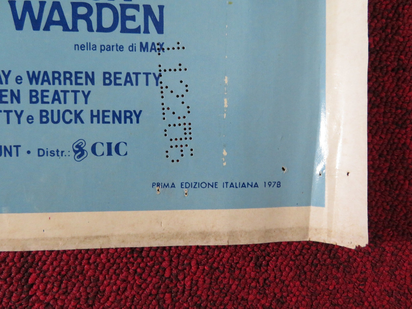 HEAVEN CAN WAIT - B ITALIAN FOTOBUSTA POSTER WARREN BEATTY JULIE CHRISTIE 1978 Rendezvous Cinema Movie posters