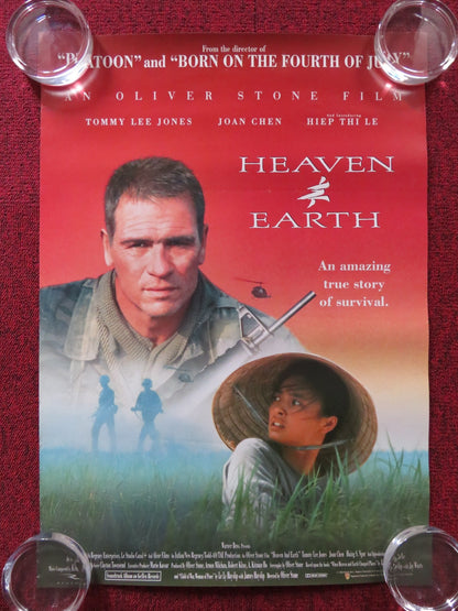 HEAVEN & EARTH VHS VIDEO POSTER OLIVER STONE TOMMY LEE JONES 1993 Rendezvous Cinema Movie posters