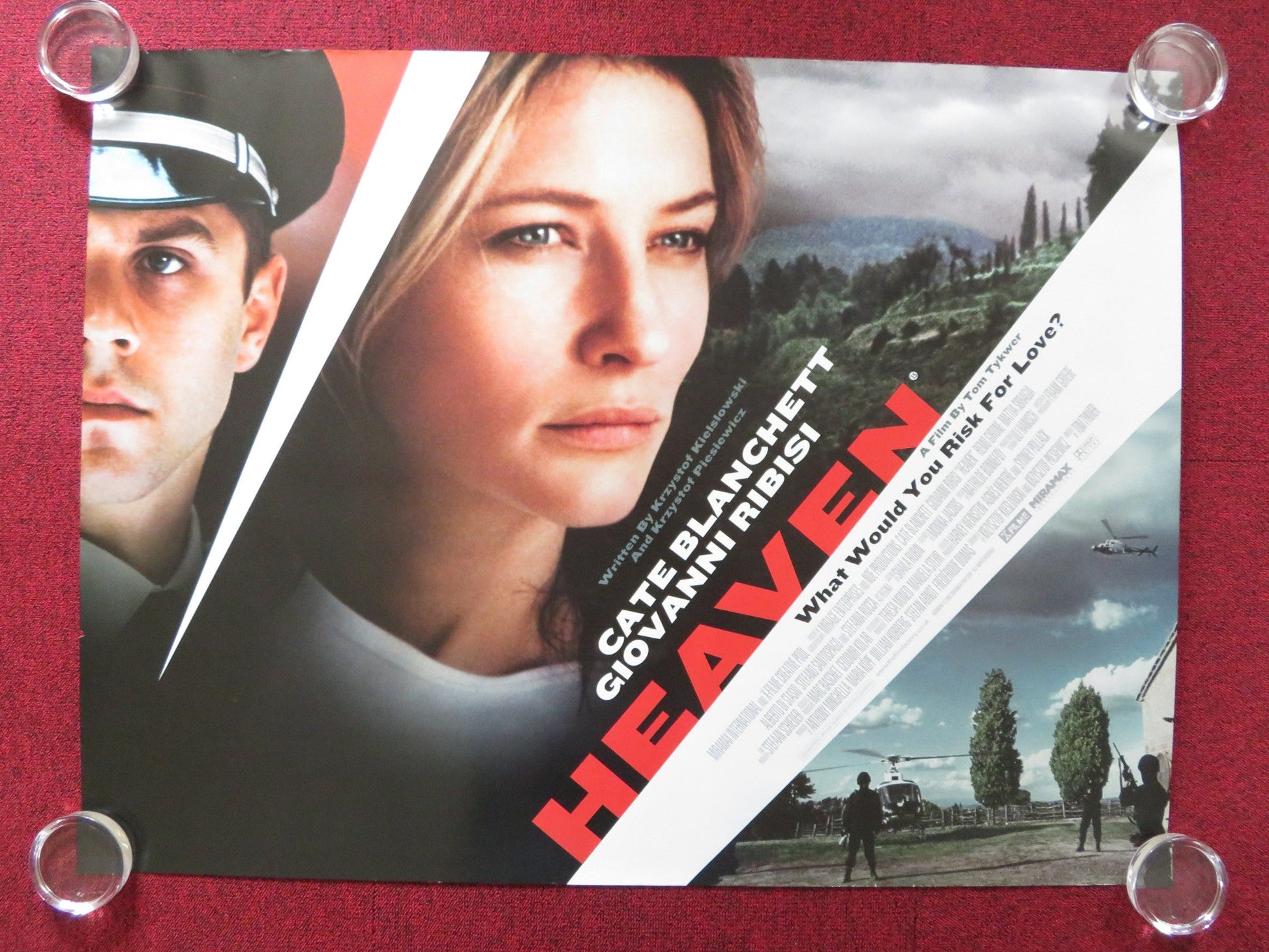 HEAVEN UK QUAD (30"x 40") ROLLED POSTER CATE BLANCHETT GIOVANNI RIBISI 2002 Rendezvous Cinema Movie posters