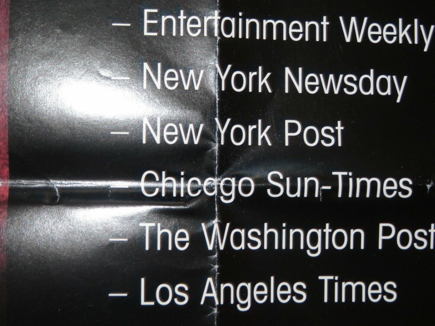 HEAVENLY CREATURES VIDEO laserdisc POSTER FOLDED P JACKSON 1994 Movie posters