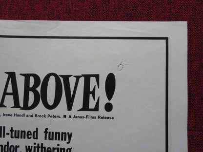 HEAVENS ABOVE FOLDED US ONE SHEET POSTER PETER SELLERS CECIL PARKER 1963 Movie posters