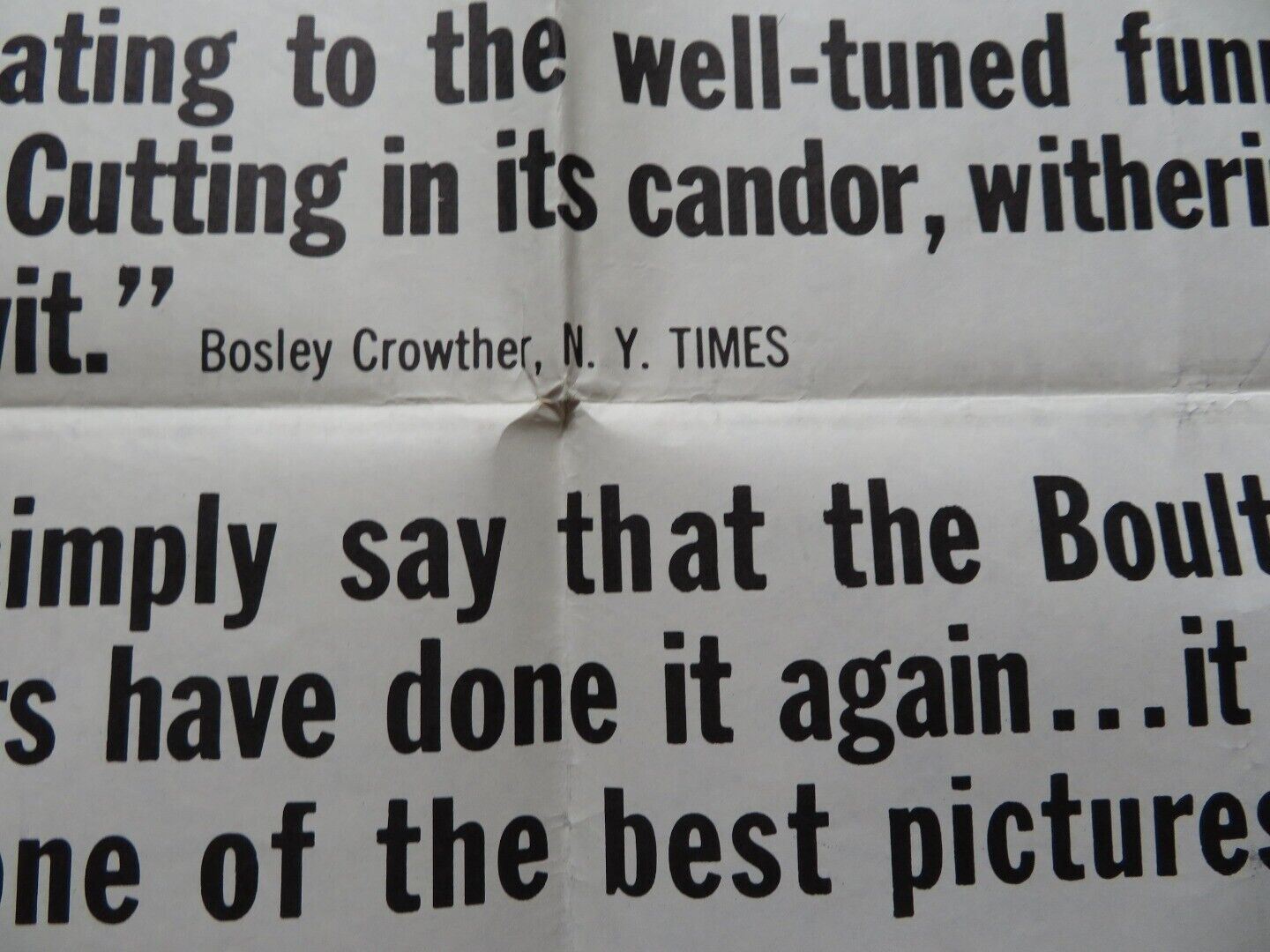 HEAVENS ABOVE FOLDED US ONE SHEET POSTER PETER SELLERS CECIL PARKER 1963 Movie posters