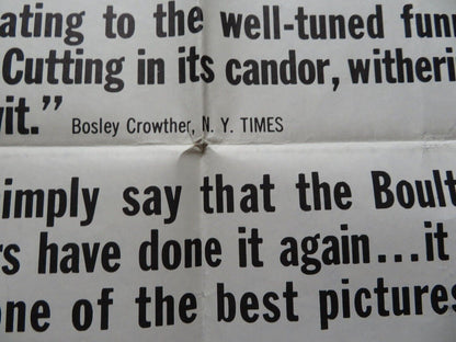 HEAVENS ABOVE FOLDED US ONE SHEET POSTER PETER SELLERS CECIL PARKER 1963 Movie posters