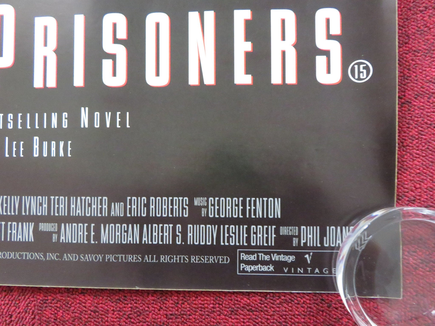 HEAVEN'S PRISONERS UK QUAD (30"x 40") ROLLED POSTER ALEC BALDWIN K LYNCH 1996 Rendezvous Cinema Movie posters