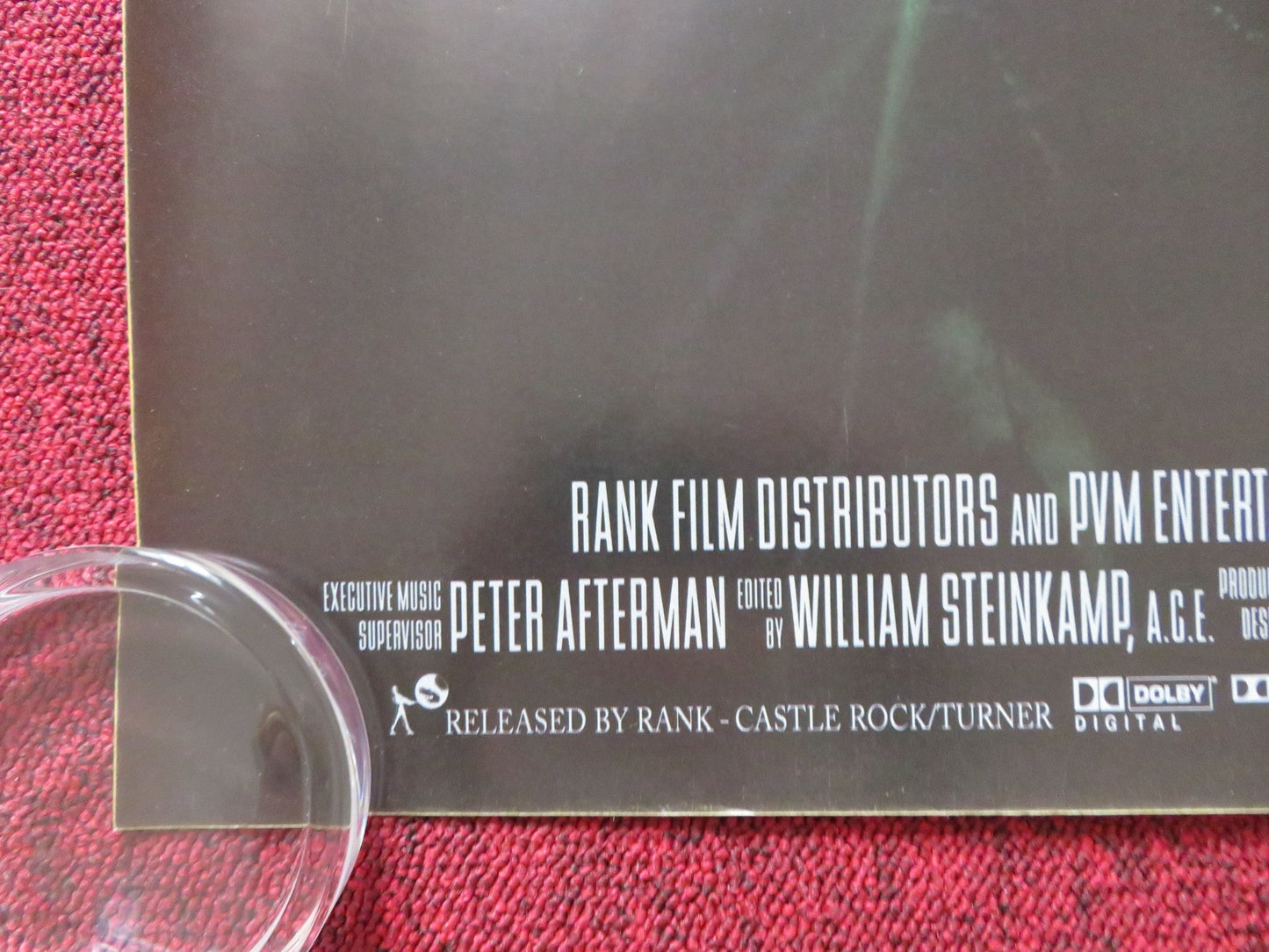 HEAVEN'S PRISONERS UK QUAD (30"x 40") ROLLED POSTER ALEC BALDWIN K LYNCH 1996 Rendezvous Cinema Movie posters