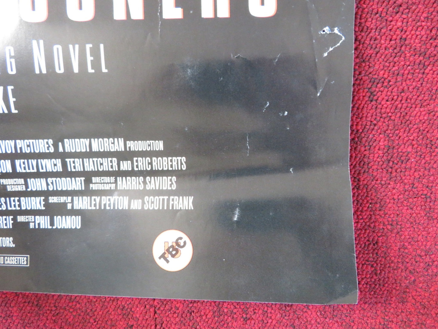 HEAVEN'S PRISONERS VHS VIDEO POSTER ALEC BALDWIN KELLY LYNCH 1996 Rendezvous Cinema Movie posters