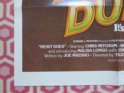 HEAVY DUES / RICCO US ONE SHEET POSTER CHRIS MITCHUM ARTHUR KENNEDY 1973 - Rendezvous Cinema