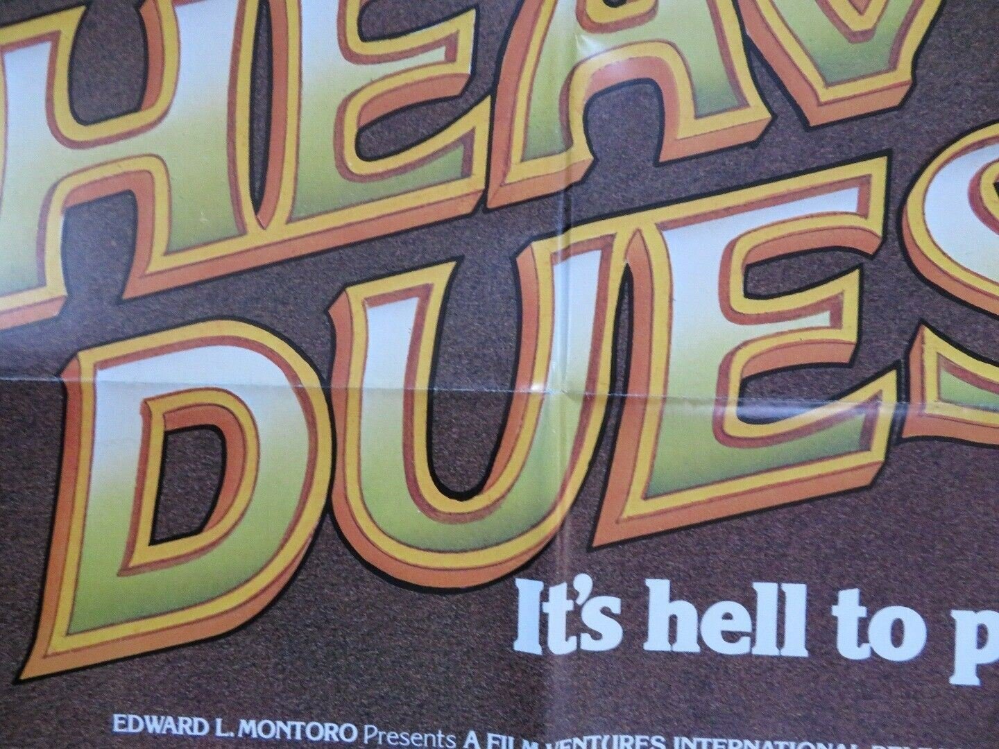 HEAVY DUES / RICCO US ONE SHEET POSTER CHRIS MITCHUM ARTHUR KENNEDY 1973 - Rendezvous Cinema