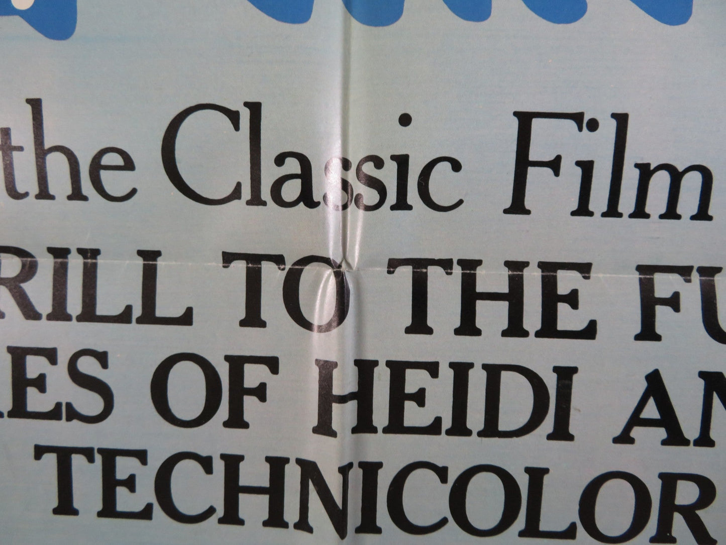 HEIDI & PETER FOLDED US ONE SHEET POSTER 1975 Rendezvous Cinema Movie posters