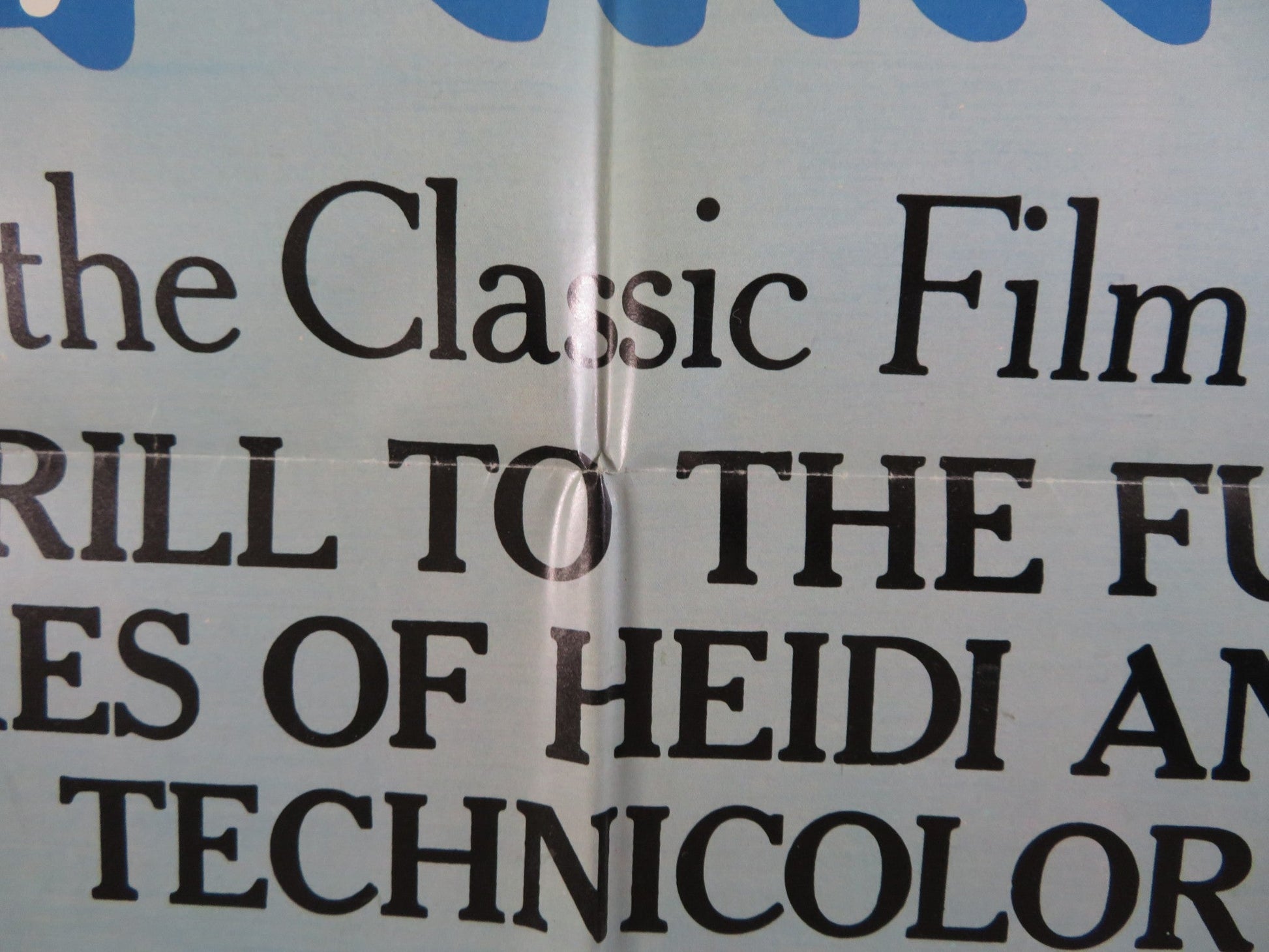 HEIDI & PETER FOLDED US ONE SHEET POSTER 1975 Rendezvous Cinema Movie posters