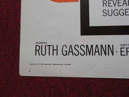 HELGA US ONE SHEET POSTER RUTH GASSMAN EBERHARD MONDRY 1968 Movie posters