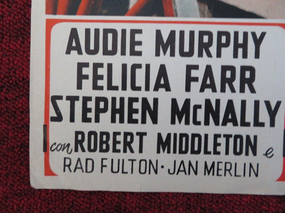 HELL BENT FOR LEATHER / DUELLO TRA LE ROCCE - A ITALIAN FOTOBUSTA POSTER 1960 Movie posters