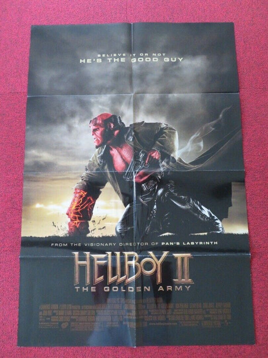HELL BOY 2 FOLDED US ONE SHEET POSTER GUILLERMO DEL TORO 2008 Movie posters