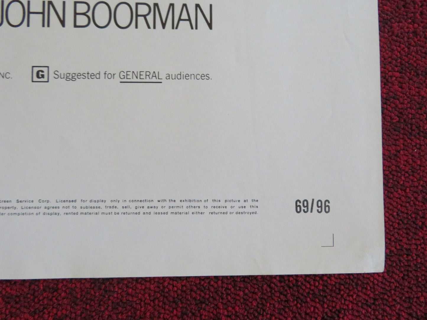 HELL IN THE PACIFIC FOLDED US ONE SHEET POSTER LEE MARVIN TOSHIRO MIFUNE 1969 Rendezvous Cinema Movie posters