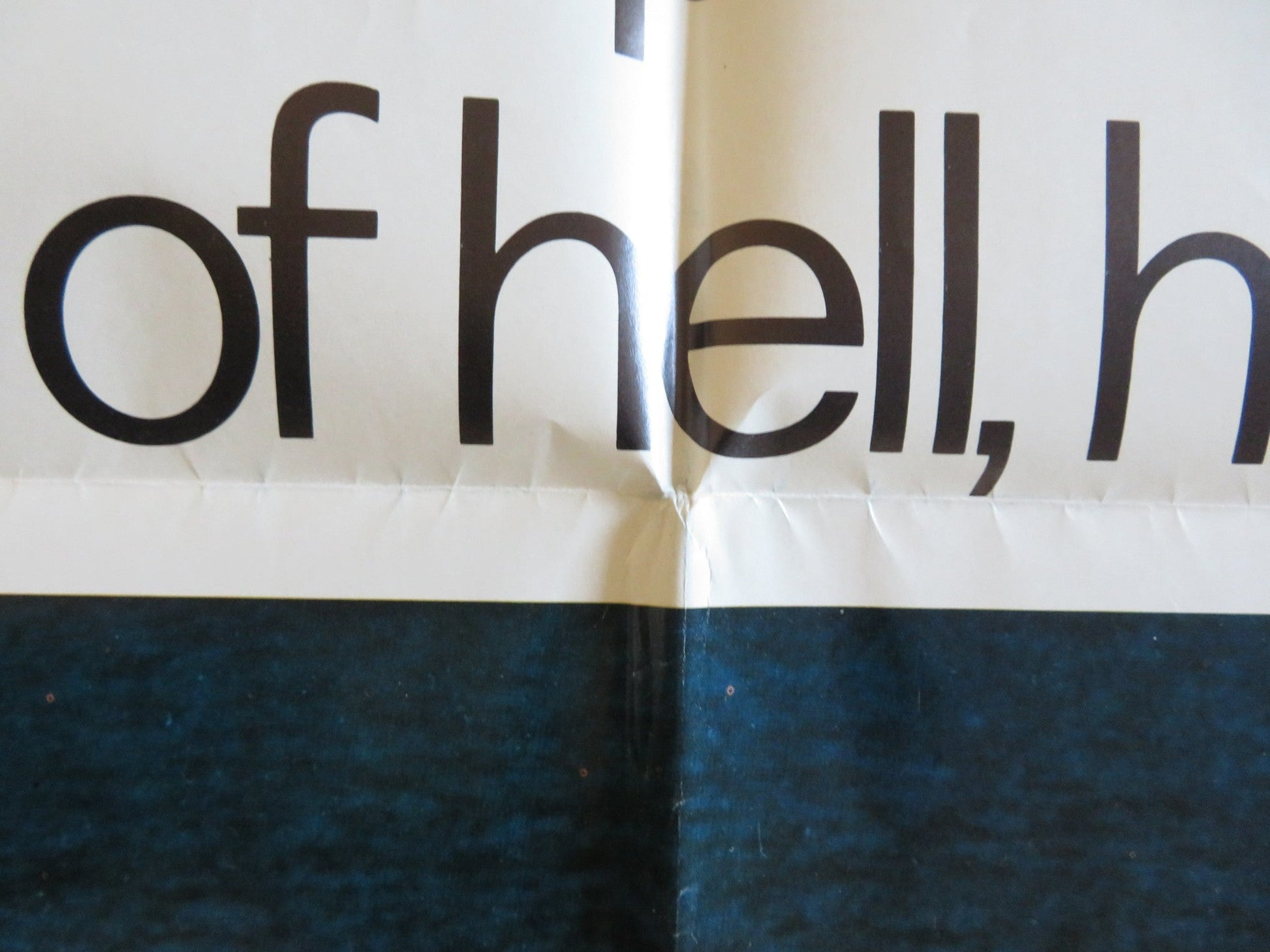 HELL IN THE PACIFIC FOLDED US ONE SHEET POSTER LEE MARVIN TOSHIRO MIFUNE 1969 Rendezvous Cinema Movie posters