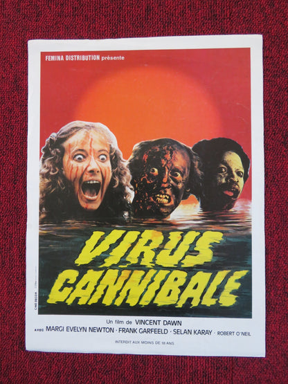 HELL OF THE LIVING DEAD FRENCH PRESS SHEET BRUNO MATTEI VINCENT DAWN Rendezvous Cinema Movie posters