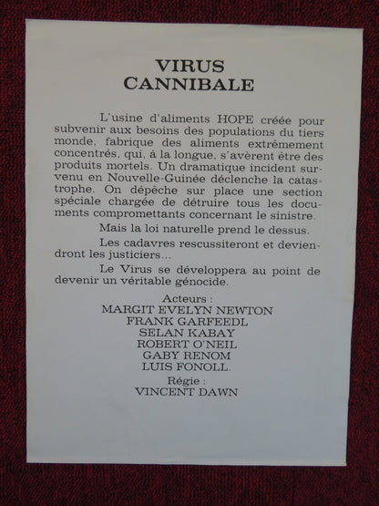 HELL OF THE LIVING DEAD FRENCH PRESS SHEET BRUNO MATTEI VINCENT DAWN Rendezvous Cinema Movie posters