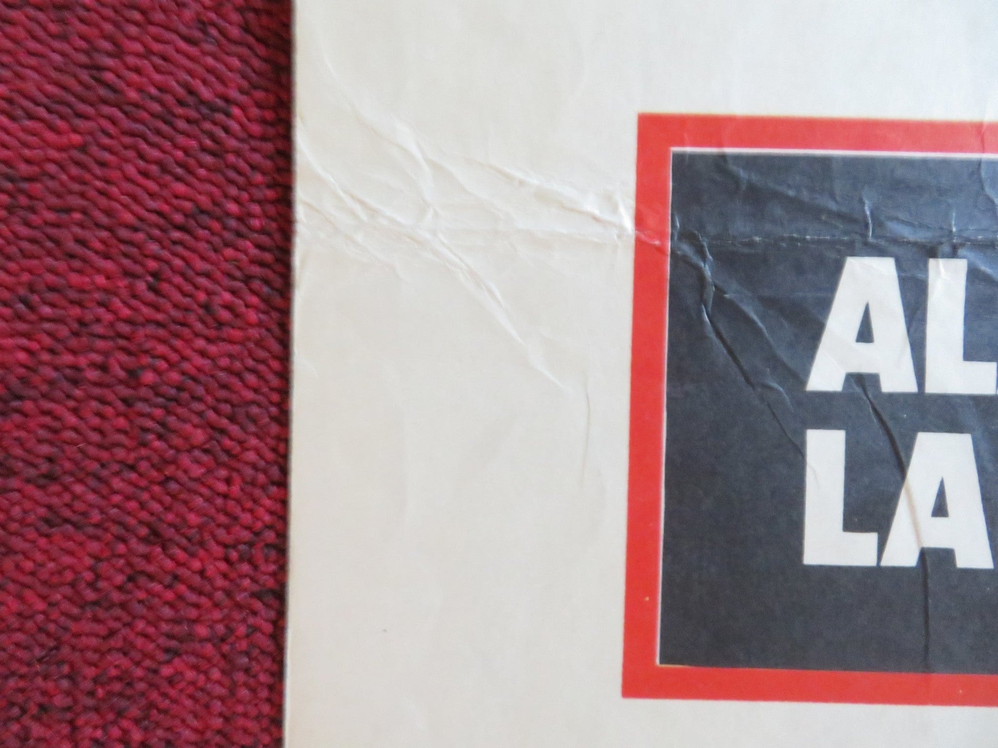 HELL ON FRISCO BAY US INSERT (14"x 36") POSTER ALAN LADD EDWARD G. ROBINSON 1956 Rendezvous Cinema Movie posters