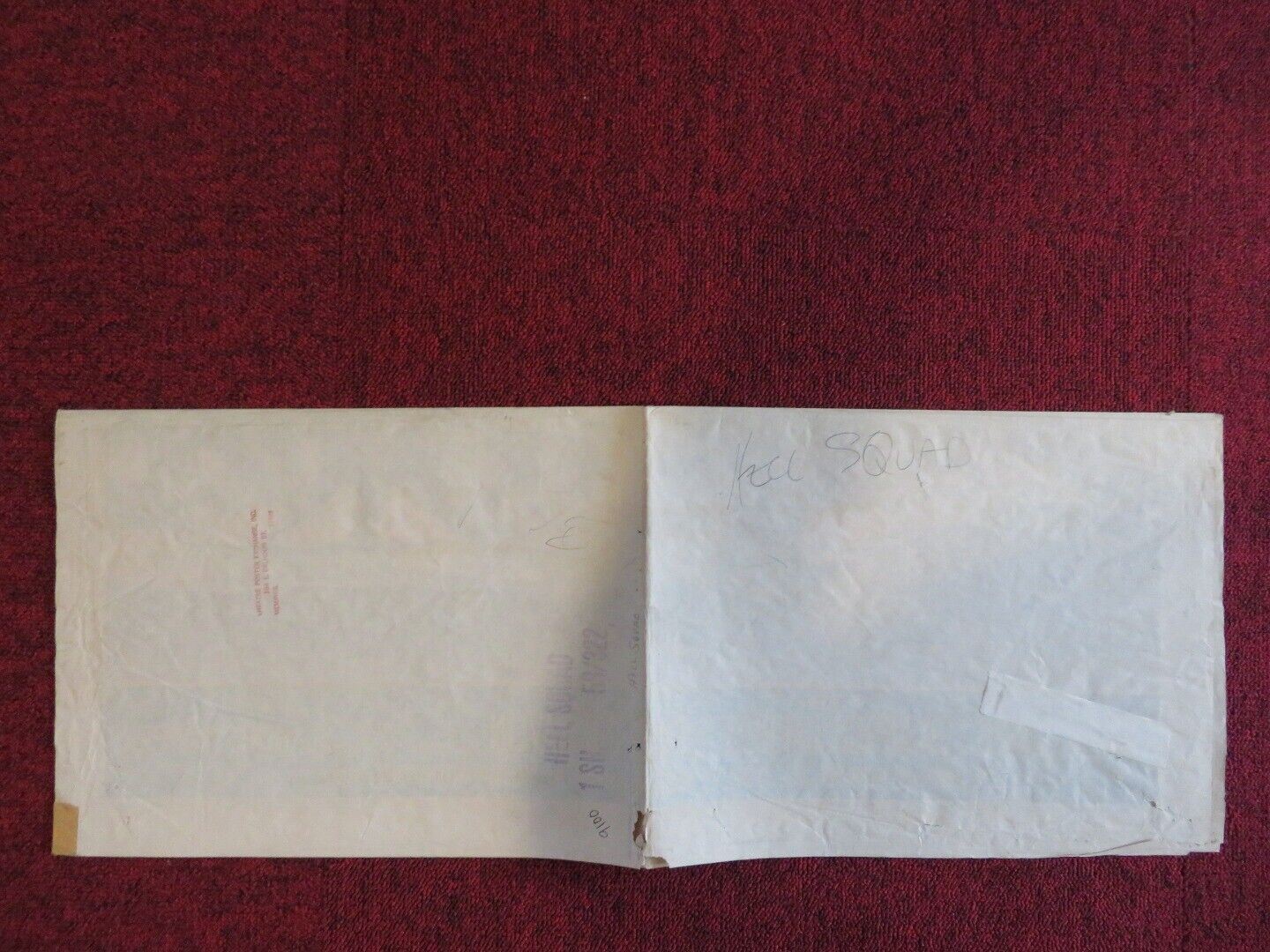 HELL SQUAD FOLDED US ONE SHEET POSTER WALLY CAMPO BRANDON CARROLL 1958 Movie posters
