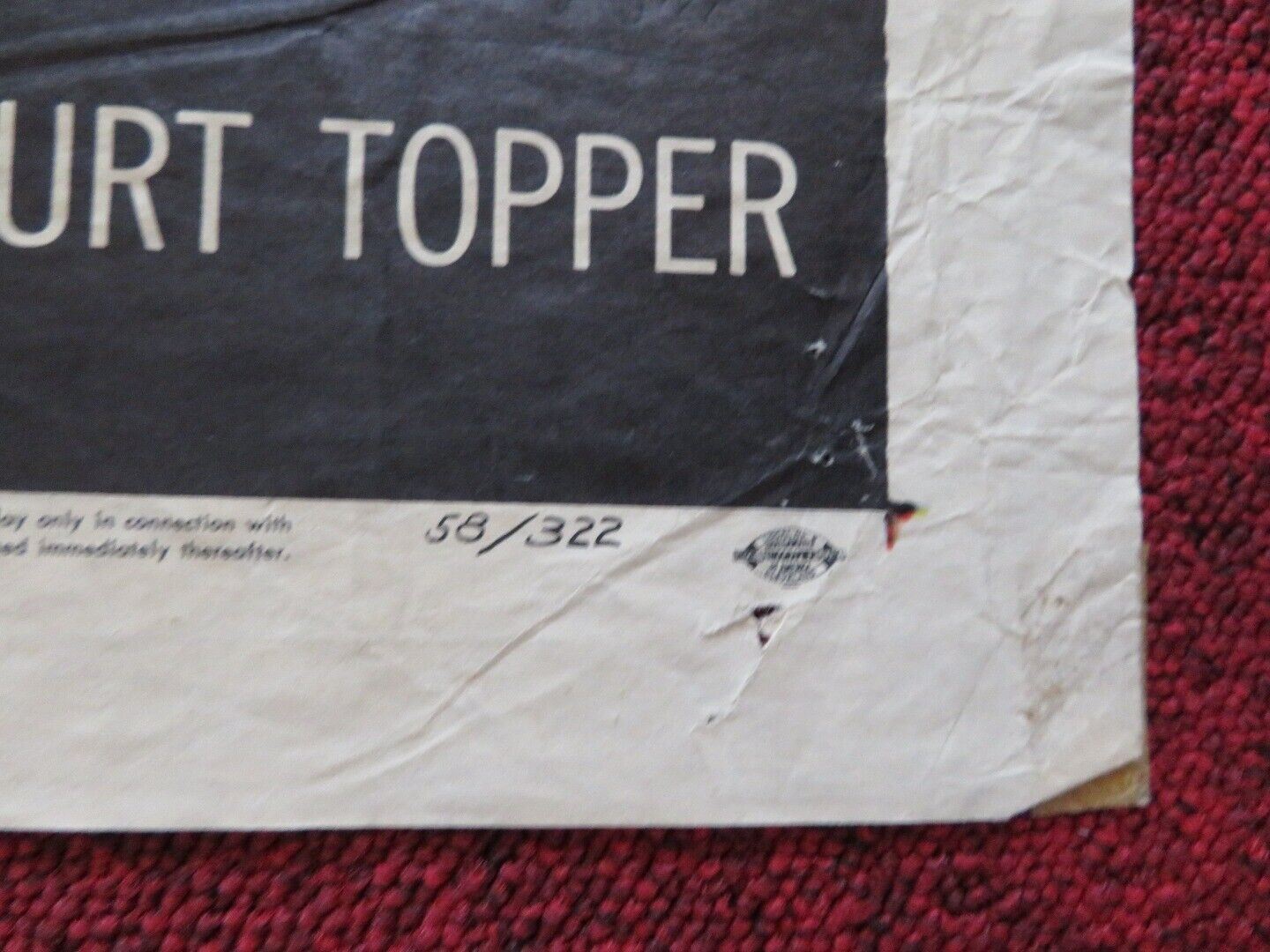 HELL SQUAD FOLDED US ONE SHEET POSTER WALLY CAMPO BRANDON CARROLL 1958 Movie posters