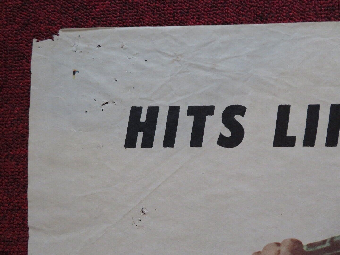 HELL SQUAD FOLDED US ONE SHEET POSTER WALLY CAMPO BRANDON CARROLL 1958 Movie posters