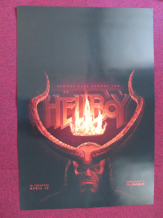 HELLBOY US ONE SHEET ROLLED POSTER MARK STANLEY BRIAN GLEESON 2019 Rendezvous Cinema Movie posters