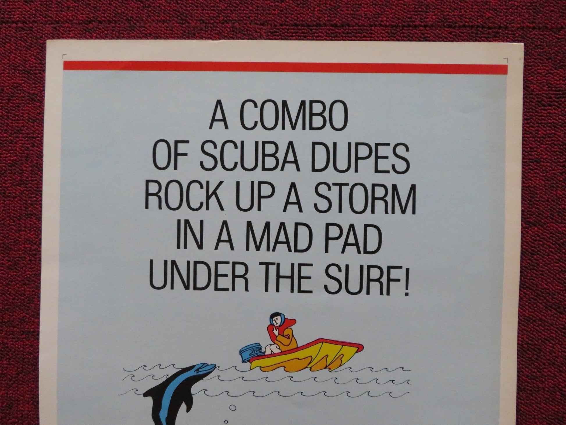 HELLO DOWN THERE US INSERT (14"x 36") POSTER TONY RANDALL JANET LEIGH 1969 Rendezvous Cinema Movie posters