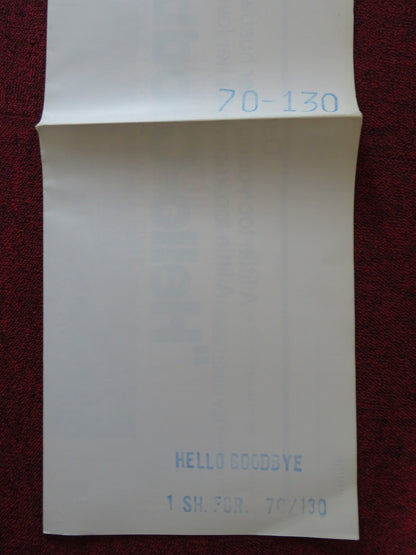 HELLO GOODBYE FOLDED US ONE SHEET POSTER MICHAEL CRAWFORD CURT JURGENS 1970 Rendezvous Cinema Movie posters