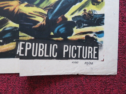 HELL'S OUTPOST US ONE SHEET POSTER ROD CAMERON JOAN LESLIE 1955 Movie posters