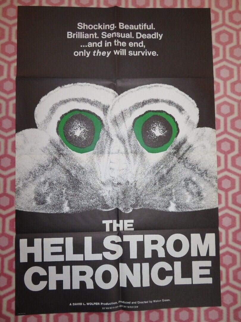 HELSTROM CHRONICLE US ONE SHEET POSTER WALON GREEN 1971 Movie posters