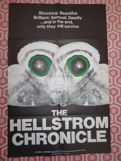HELSTROM CHRONICLE US ONE SHEET POSTER WALON GREEN 1971 Movie posters