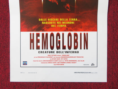 HEMOGLOBIN ITALIAN LOCANDINA POSTER RUTGER HAUER ROY DUPUIS 1997 Rendezvous Cinema Movie posters