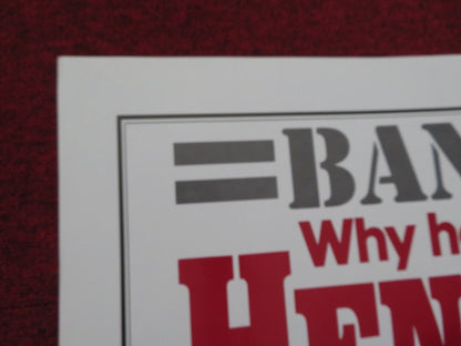 HENNESSY - STYLE B FOLDED US ONE SHEET POSTER ROD STEIGER LEE REMICK 1975 Rendezvous Cinema Movie posters