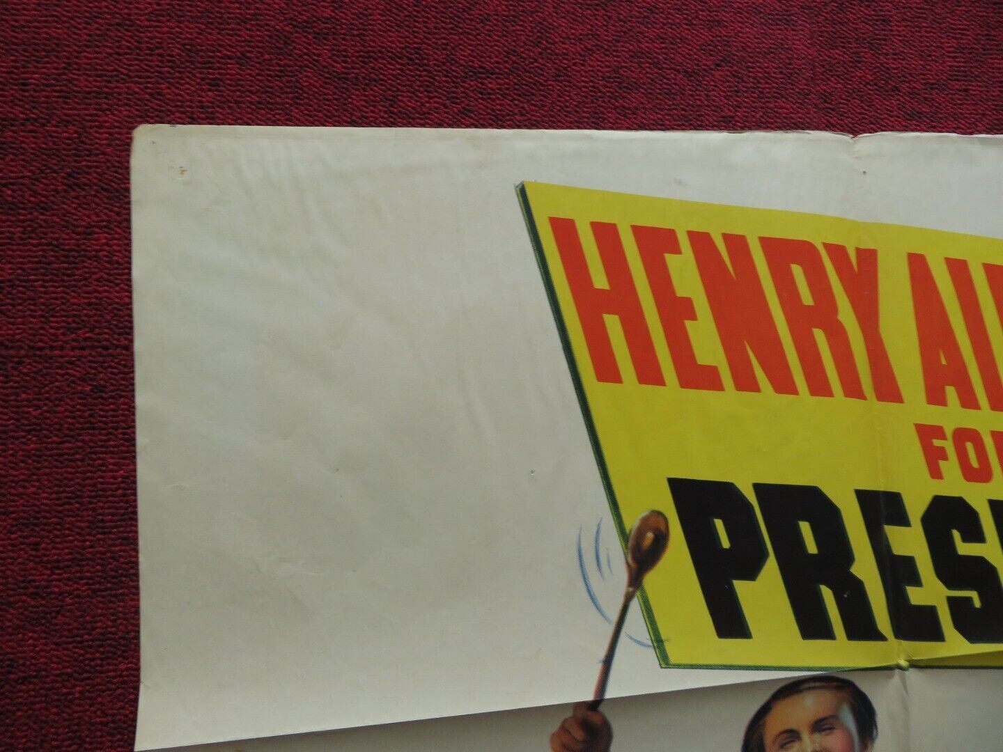 HENRY ALDRICH FOR PRESIDENT FOLDED US ONE SHEET POSTER JIMMY LYDON PREISSER 1941 Movie posters